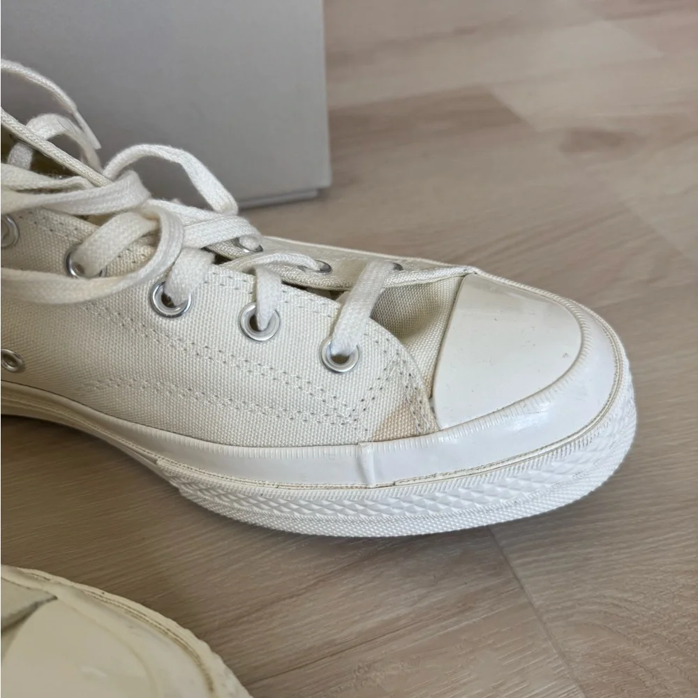 Converse COMME DES GARCONS Cream High-Top Sneakers - Picture 3 of 3